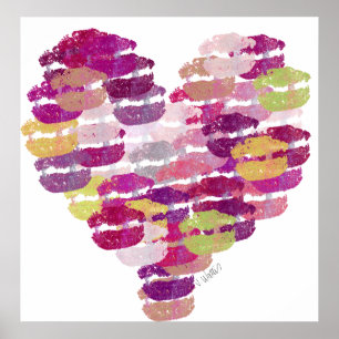 Herz von Kisses Poster