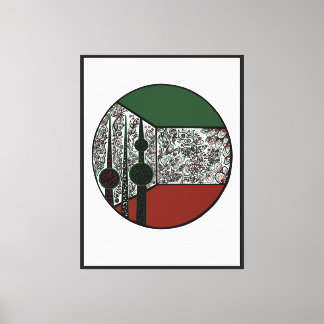 Herz von Kuwait Leinwanddruck