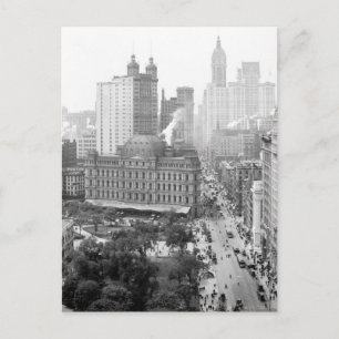 Herz von New York City: 1908 Postkarte