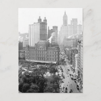 Herz von New York City: 1908 Postkarte