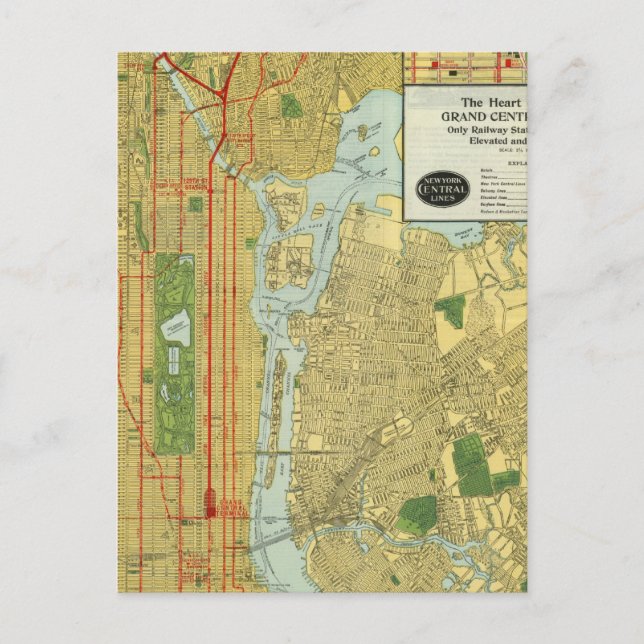 Herz von New York Postkarte (Vorderseite)