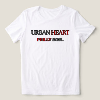 HERZ VON PHILLY URBAN HEART Grau rot Damen Tri-Blend Shirt