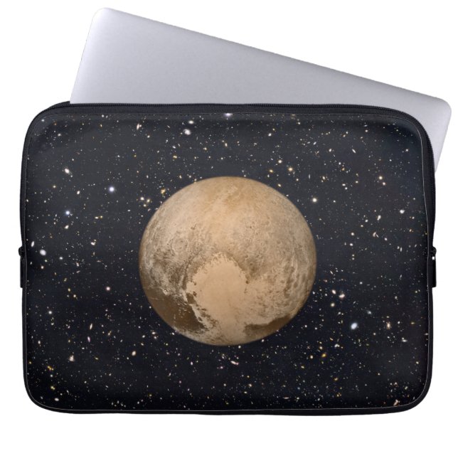 Herz von Pluto Starry Sky Laptopschutzhülle (Vorderseite)