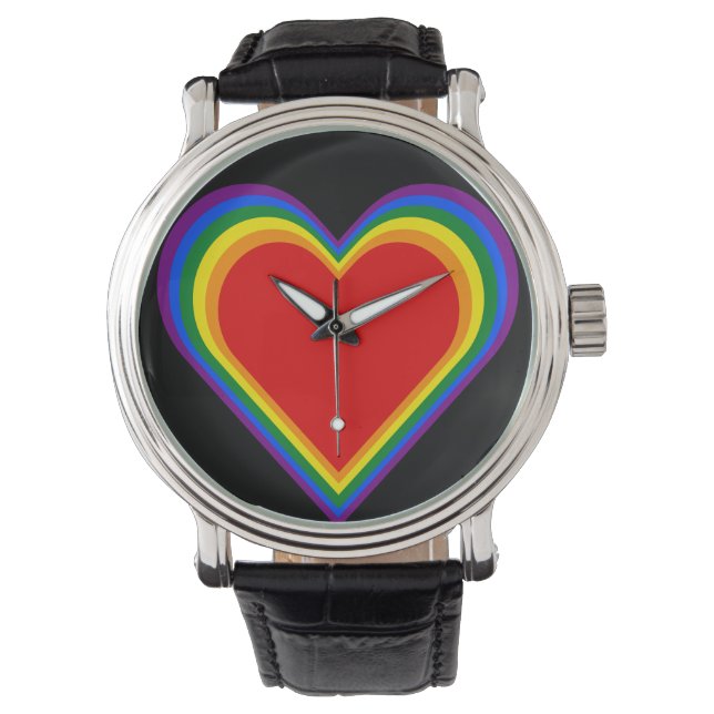 Herz von Pride eWatch Armbanduhr (Vorderseite)