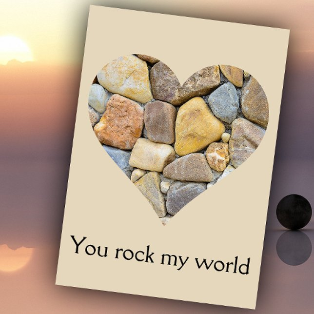 Herz von Rocks Valentine Feiertagskarte (Von Creator hochgeladen)