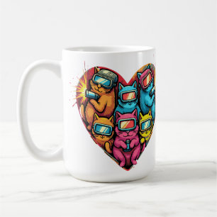 Herz von Schweißern - Niedliche Schweißkatzen Kaffeetasse