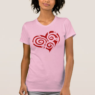 Herz von Spiralen, "verrückte Liebe " T-Shirt