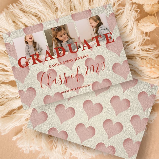 Herz vor dem Graduate drei Foto Textile Textur (Von Creator hochgeladen)