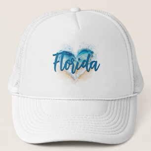 Herz Wave Florida Beach Truckerkappe