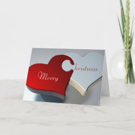 Herz-Weihnachtskarte Feiertagskarte