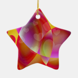Herz Whimsy Star Ornament
