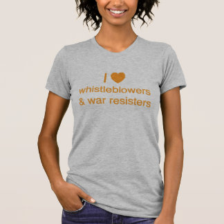 (Herz) Whistleblowers I und Kriegs-Gegner T-Shirt