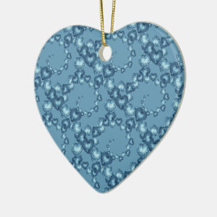 Herz-Wirbel, Light Blue-HEART ORNAMENT