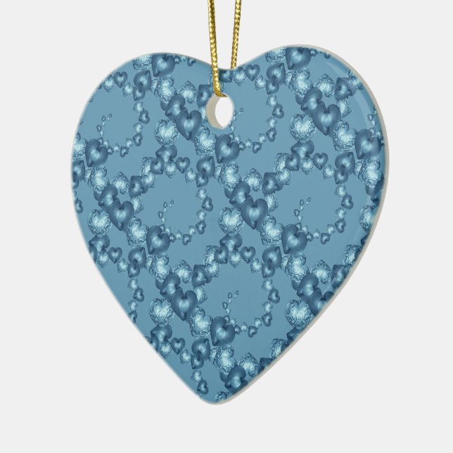 Herz-Wirbel, Light Blue-HEART ORNAMENT (Links)