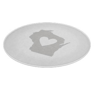 Herz Wisconsin Schneidebrett