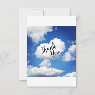 Herz-Wolken-Baby-Shower-Dankeskarten Dankeskarte