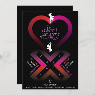Herz X Sweet Hearts Einladung