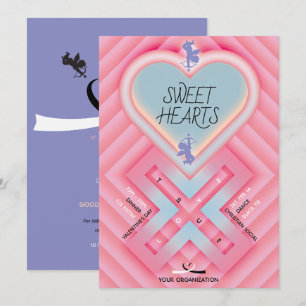 Herz X Sweet Hearts Einladung