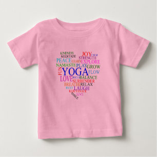 Herz-Yoga-Shirt - Baby-Yoga-Kleidung Baby T-shirt