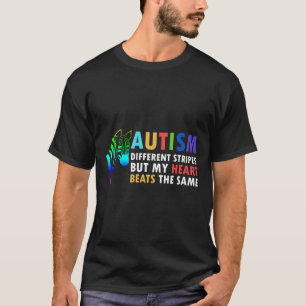 Herz Zebra Sagt Inspirierend Autismuserkennung T-Shirt