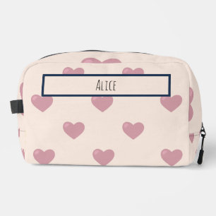 Herz Zeichne ich Individuelle Name Waschbeutel