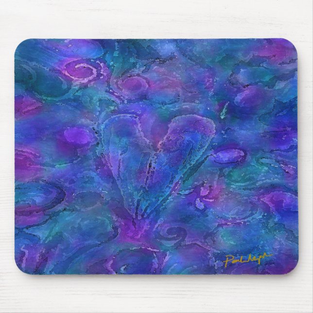 Herz zentrierte Mausunterlage Mousepad (Vorne)