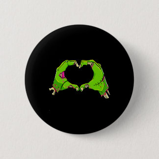 Herz Zombies Halloween Lustig Liebe Horror Männer Button