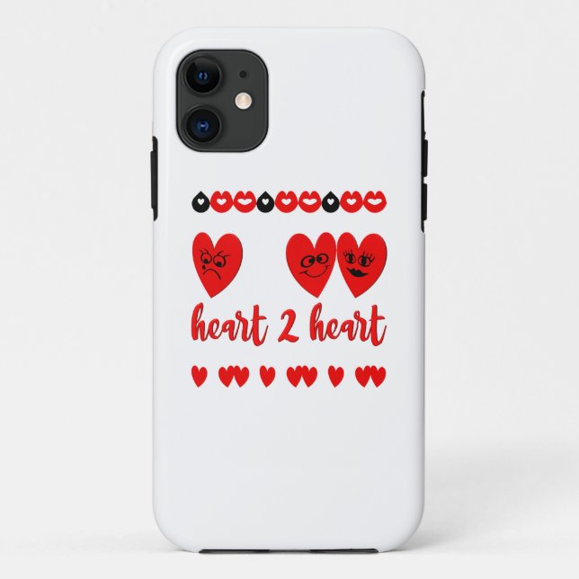 Herz-zu-Herz Case-Mate iPhone Hülle (Rückseite)