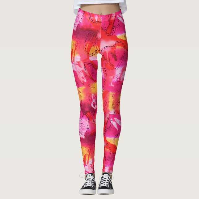 Herz zum Herzen Leggings (Vorderseite)
