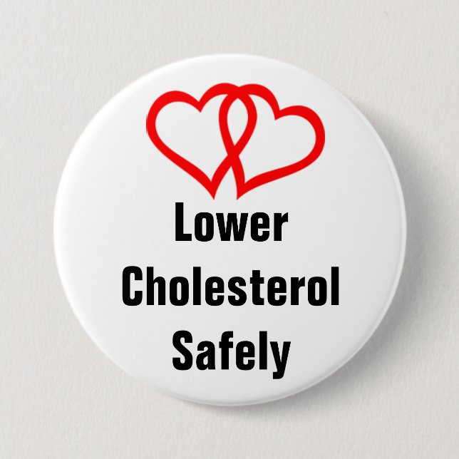 Herz-zweiherzen, LowerCholesterolSafely Button (Vorderseite)