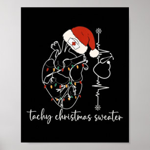 Herzanatomie Krankenpflege Weihnachten Herzchen Ta Poster