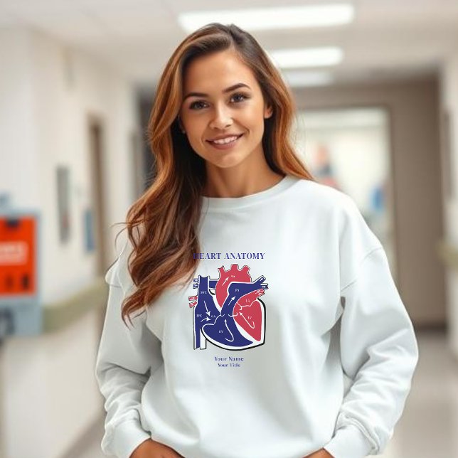 Herzanatomie Sweatshirt (Heart Anatomy Personalized Sweatshirt-women)