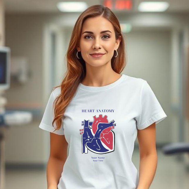 Herzanatomie-T - Shirt (Heart Anatomy T-Shirt Women)