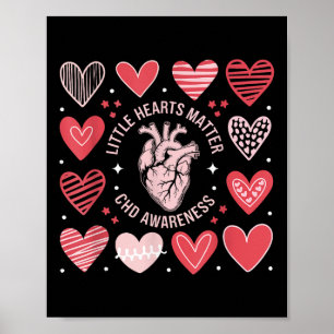Herzanatomie Valentine Little Heart Chd Bewusstsei Poster