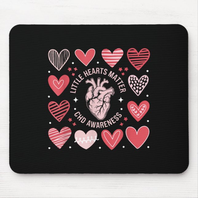 Herzanatomie Valentine Little Heart Chd Mousepad (Vorne)