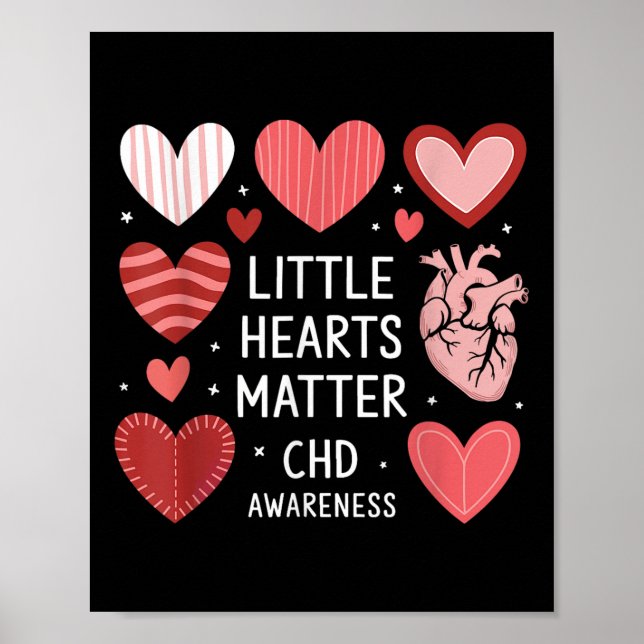 Herzanatomie Valentine Little Heart Chd Poster (Vorne)