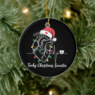 Herzanatomie Weihnachten Krankenschwester Herz Tac Keramik Ornament