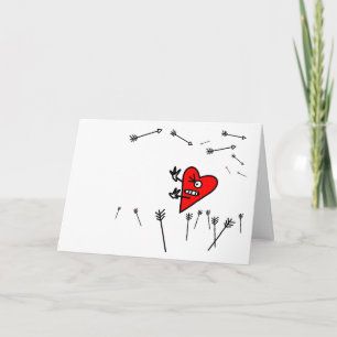 Herzanfall Feiertagskarte