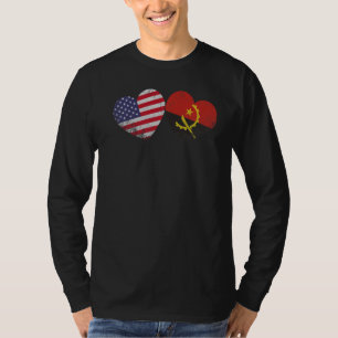 Herzangolan American Flag Patriotic Family Herit T-Shirt