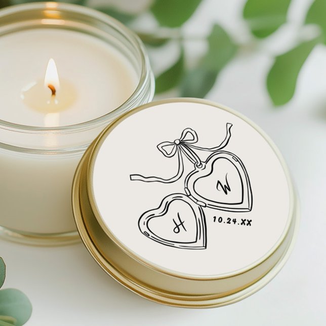 Herzanhänger mit Hochzeitsbeteiligung: Favoriten Runder Aufkleber (Von Creator hochgeladen)