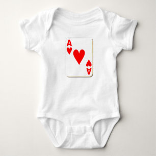 Herzass Spielkarte Baby Strampler