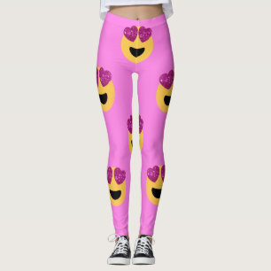 Herzaugen-Emoji-Leggings Leggings