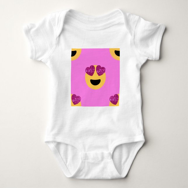 Herzaugengefühl Baby Strampler (Vorderseite)