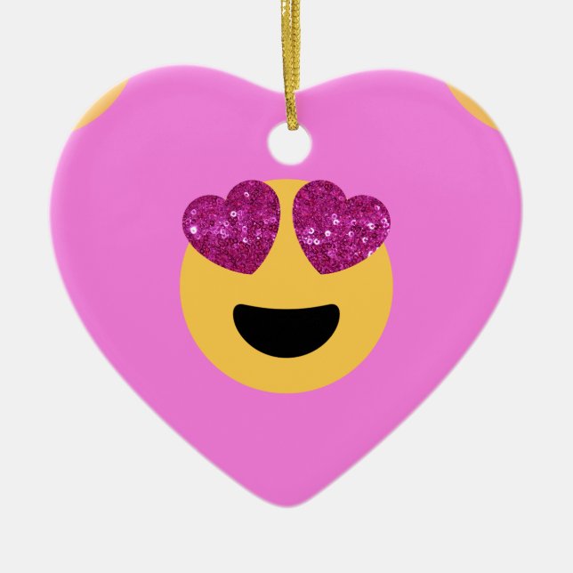 Herzaugengefühl Keramik Ornament (Vorne)