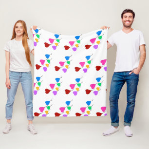 Herzballons Fleecedecke