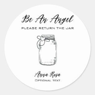 *~* Herzbandbreite AP30 Rückgabekarton Canning Mas Runder Aufkleber