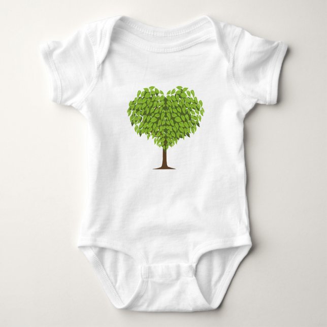 Herzbaum Baby Strampler (Vorderseite)