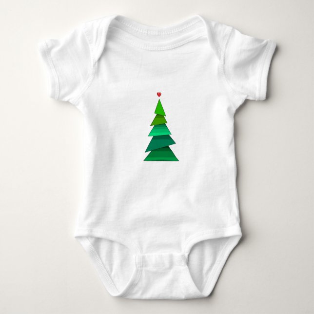 Herzbaum Baby Strampler (Vorderseite)