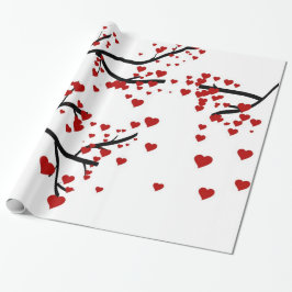 Herzbaum Geschenkpapier