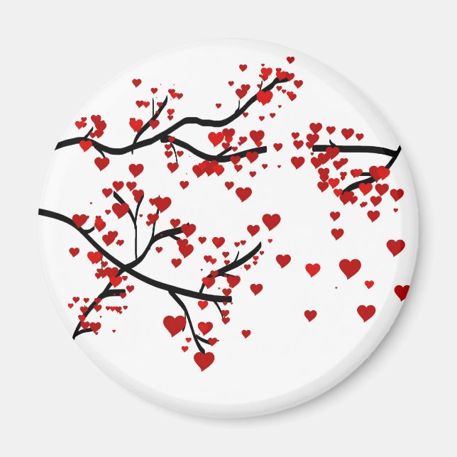 Herzbaum Magnet (Vorne)